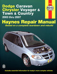 Dodge Caravan, Chrysler Voyager and Town and Country for 2003 thru 2007 excluding information on All-Wheel Drive or diesel engine models Dodge Caravan, Chrysler Voyager and Town and Country for 2003 thru 2007 excluding information on All-Wheel Drive or diesel engine models
