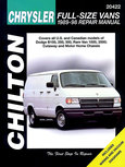 Chrysler Full-Size Vans for 1989-98 covering all models of Dodge B150, 250, 350, Ram Van 1500 & 2500, as well as Cutaway and Motor Home Chassis Chrysler Full-Size Vans for 1989-98 covering all models of Dodge B150, 250, 350, Ram Van 1500 & 2500, as well as Cutaway and Motor Home Chassis