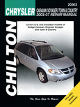 Chrysler Caravan/Voyager/Town & Country Chilton Repair Manual for 2003-07 (excludes information specific to all-wheel drive or diesel engine models) Chrysler Caravan/Voyager/Town & Country Chilton Repair Manual for 2003-07 (excludes information specific to all-wheel drive or diesel engine models)