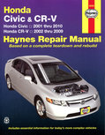 Honda Civic and CR-V covering the Civic (2001 thru 2010) and CR-V (2002 thru 2009) (excludes information specific to CNG or hybrid models) Honda Civic and CR-V covering the Civic (2001 thru 2010) and CR-V (2002 thru 2009) (excludes information specific to CNG or hybrid models)