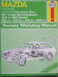 Mazda 323 rear wheel drive, Hatchback 77-81, Estate 78-85, 985cc, 1271cc, 1415cc, 1490cc Mazda 323 rear wheel drive, Hatchback 77-81, Estate 78-85, 985cc, 1271cc, 1415cc, 1490cc