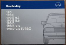Mercedes 190, 190 E, 190 E 2.3, 190 E 2.6, 190 D, 190 2.5, 190 D 2.5 Turbo Typ W201 1988 Mercedes 190, 190 E, 190 E 2.3, 190 E 2.6, 190 D, 190 2.5, 190 D 2.5 Turbo Typ W201 1988