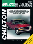 General Motors Full-Size Trucks 1988-98 covering all models of Chevrolet/GMC Pick-Ups, Sierra, Blazer, Tahoe, Yukon and Suburban for 2 and 4 wheel-drive including gas and diesel engines General Motors Full-Size Trucks 1988-98 covering all models of Chevrolet/GMC Pick-Ups, Sierra, Blazer, Tahoe, Yukon and Suburban for 2 and 4 wheel-drive including gas and diesel engines