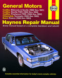 General Motors covering Cadillac Eldorado & Seville (86-91), Cadillac Deville FWD (86-93), Cadillac Fleetwood FWD (86-92), Oldsmobile Toronado (86-92), & Buick Riviera (86-93) General Motors covering Cadillac Eldorado & Seville (86-91), Cadillac Deville FWD (86-93), Cadillac Fleetwood FWD (86-92), Oldsmobile Toronado (86-92), & Buick Riviera (86-93)